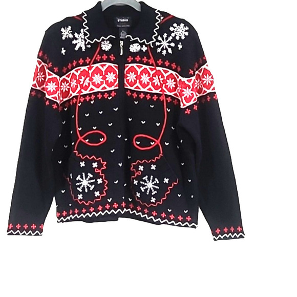 Designers Originals Studio Christmas P/L Sweater - Picture 2 of 6